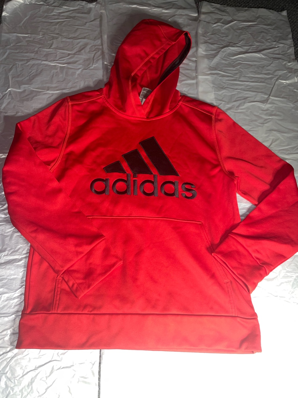 Adidas’s boys hoodie Logo stripes size M 10/12